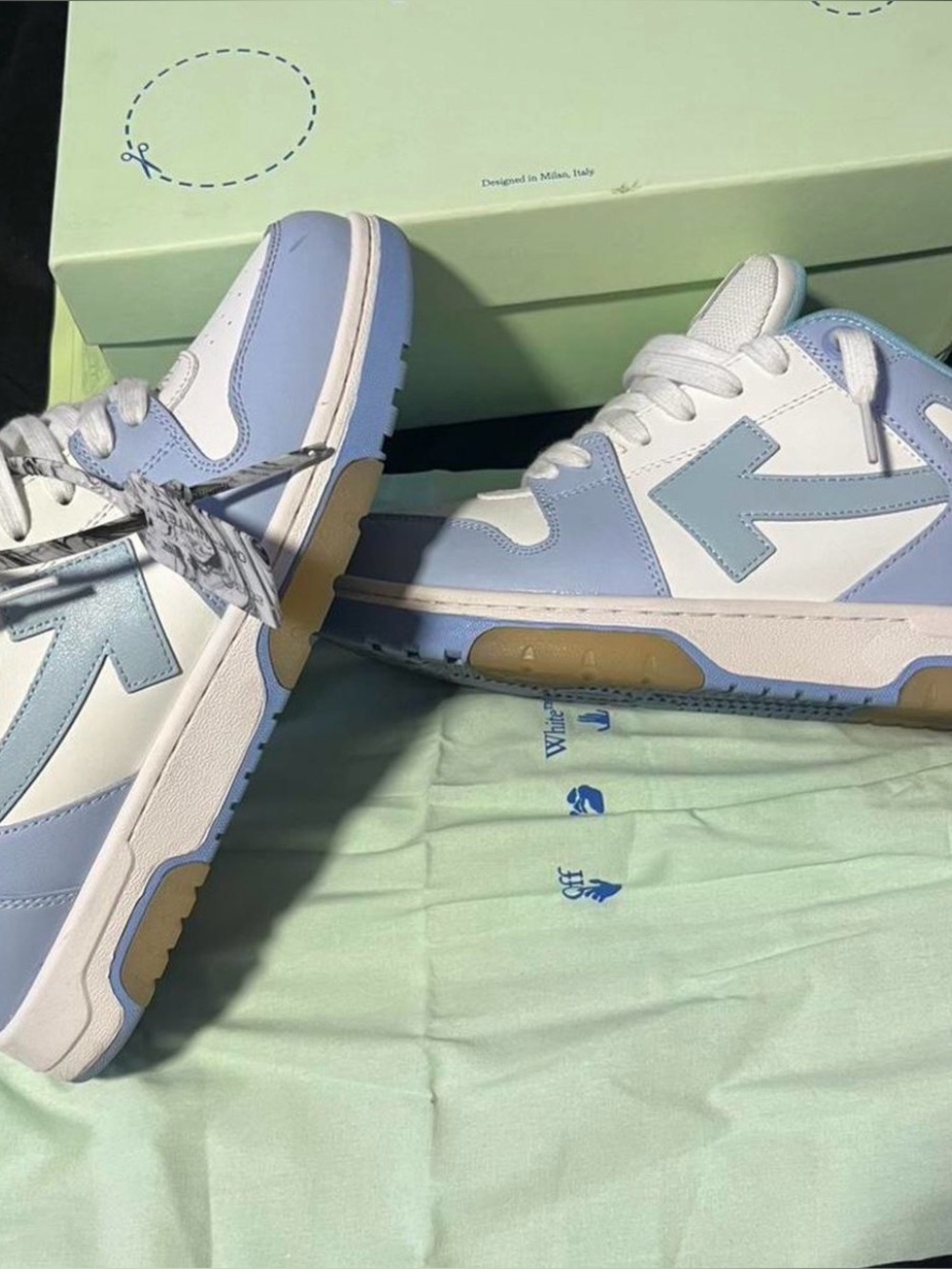 OFF-white baby blue and white 10.5